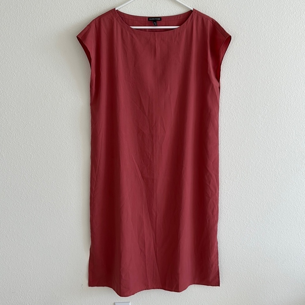 Eileen Fisher Sandwashed T-Shirt Dress